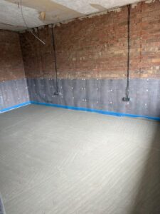 part of a rewire in Pontefract, house was water proof